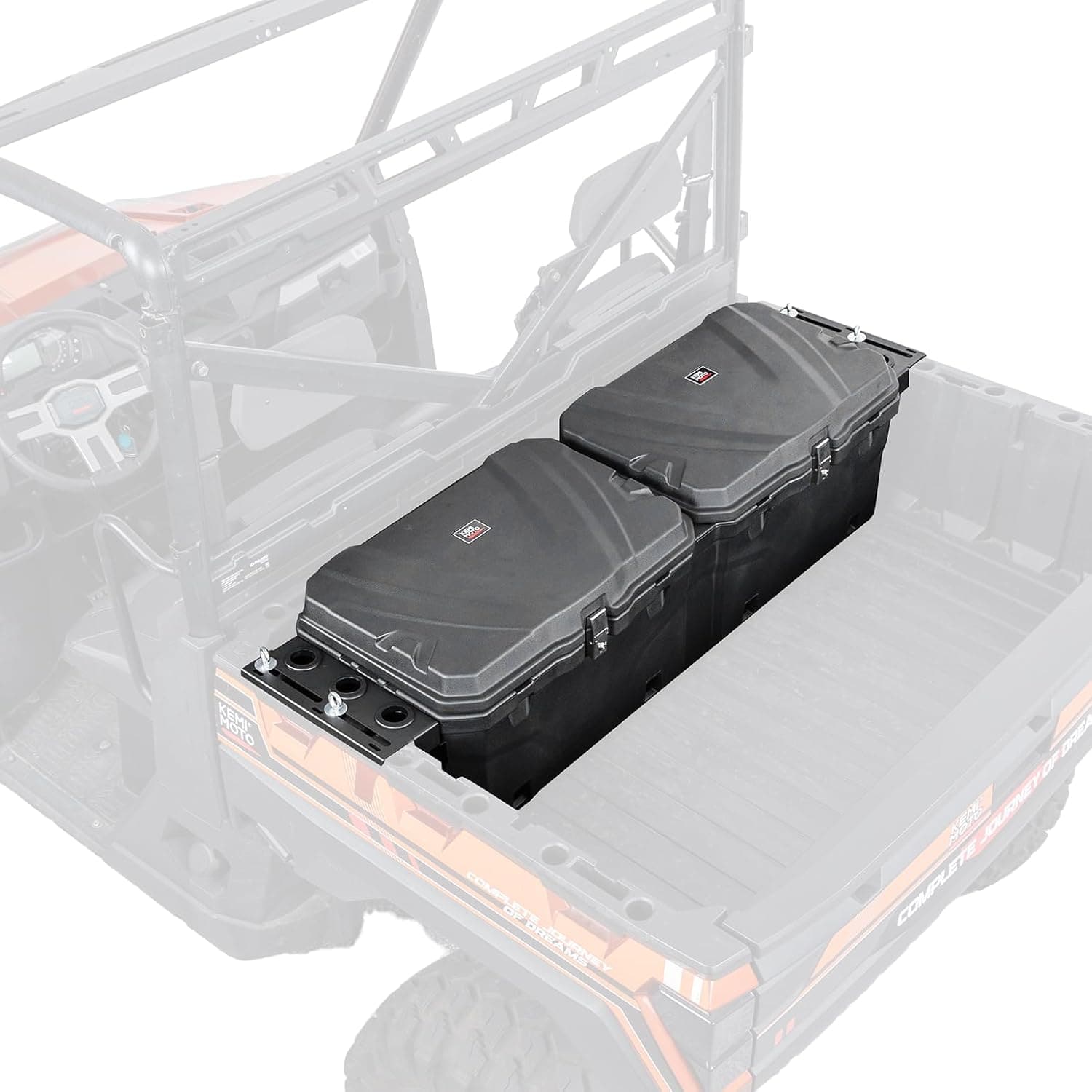 Photo of UTV Bed Box 29GAL for Polaris Ranger 1000 / XP 1000 / CREW 2018-2024 by Kemimoto - Premium for UTVs / Side by Sides