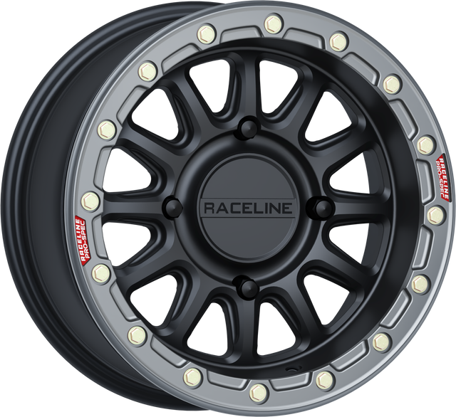 Photo of ALPHA WHEEL 4/156 BLK/GUNMETAL 15X7 (+10MM) by RACELINE - Premium Wheels for UTVs / Side by Sides