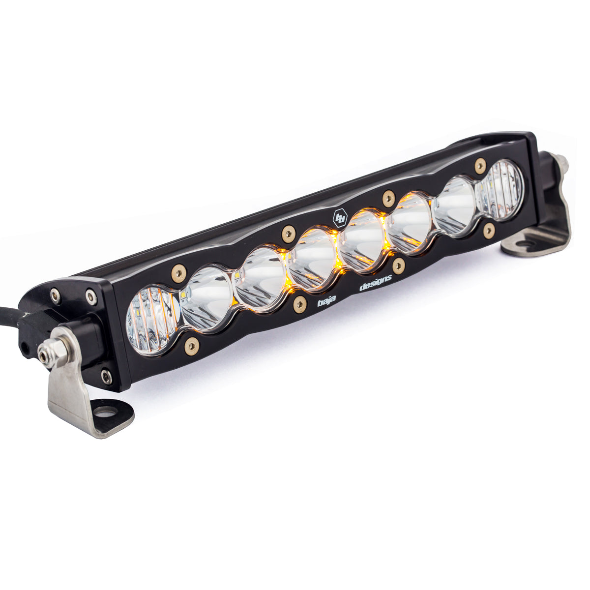 Photo of S8 Straight LED Light Bar 10" Driving/ Combo Clear by Baja Designs - Premium for UTVs / Side by Sides
