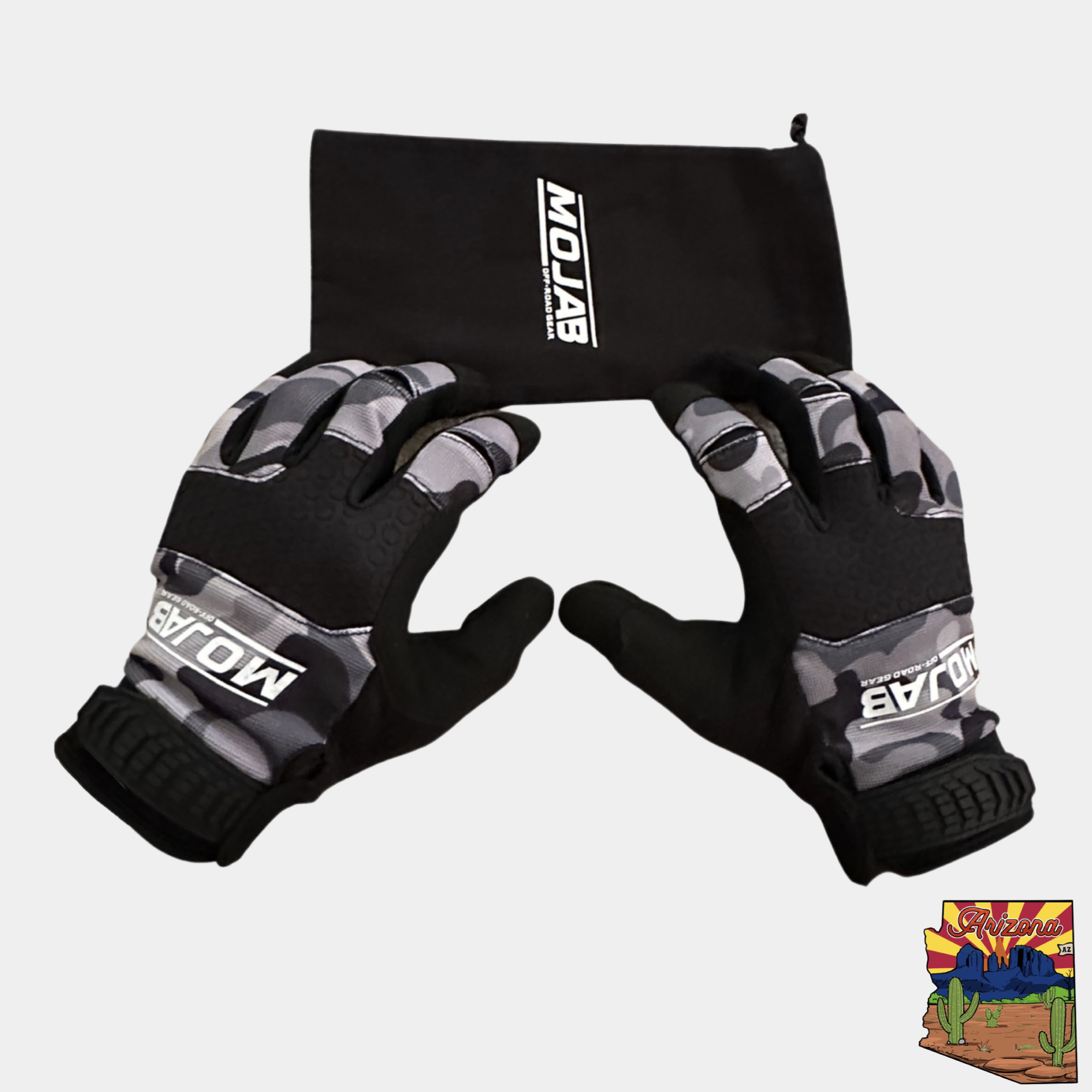 Photo of Camo design Touchscreen compatible Work/ driving gloves by MOJAB OFFROAD - Premium Apparel & Accessories for UTVs / Side by Sides