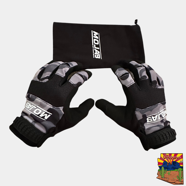 Photo of Camo design Touchscreen compatible Work/ driving gloves by MOJAB OFFROAD - Premium Apparel & Accessories for UTVs / Side by Sides