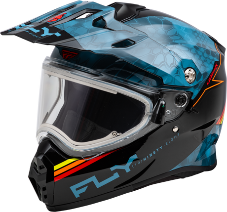 Photo of TREKKER CW CONCEAL HELMET ELEC SHLD SLATE/BLACK/RED XS by FLY RACING - Premium Helmets for UTVs / Side by Sides