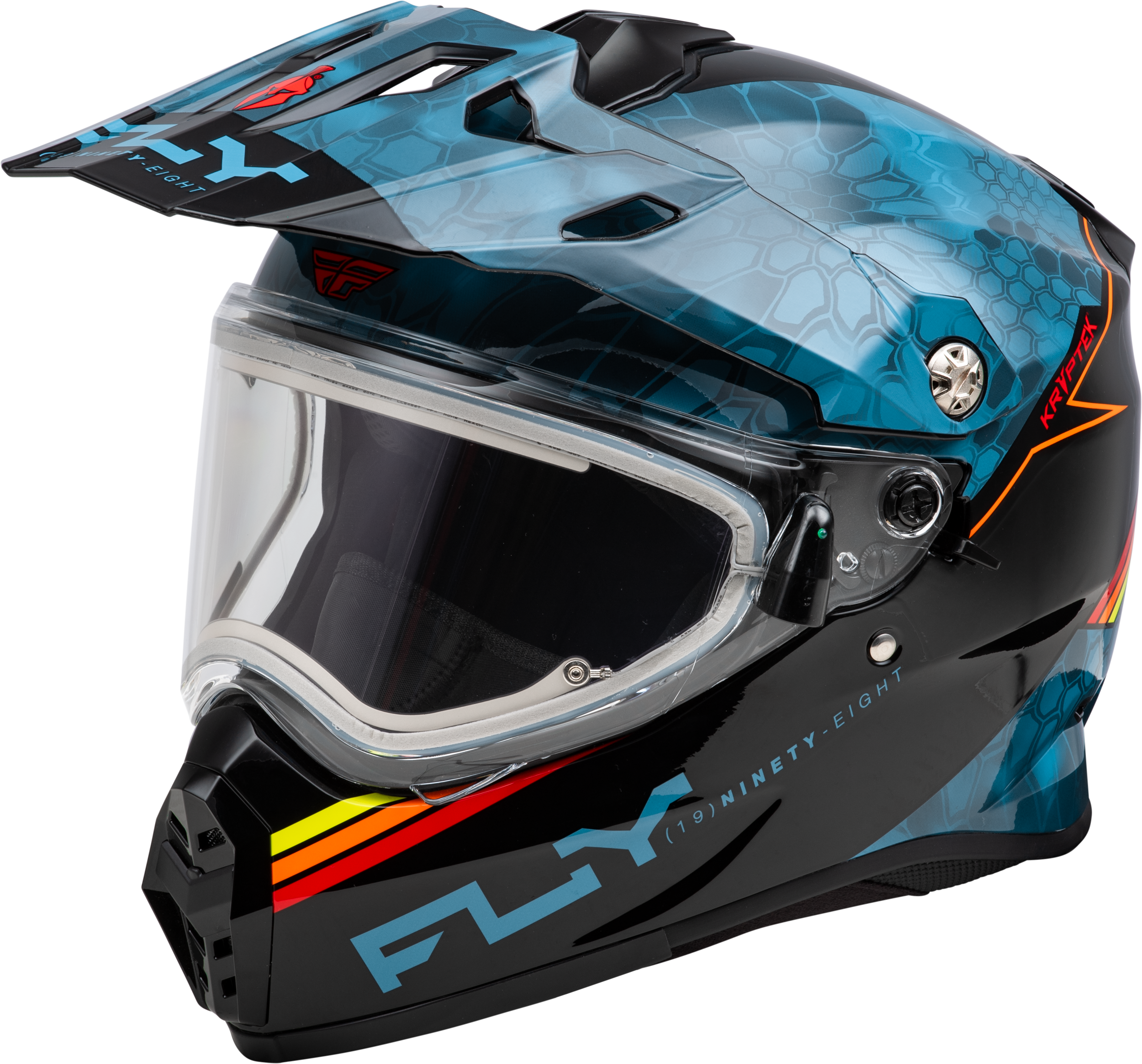 Photo of TREKKER CW CONCEAL HELMET ELEC SHLD SLATE/BLACK/RED XL by FLY RACING - Premium Helmets for UTVs / Side by Sides