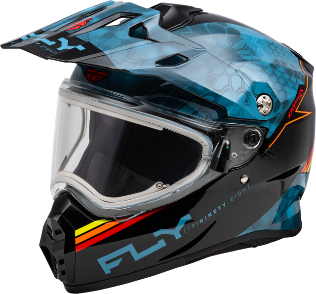 Photo of TREKKER CW CONCEAL HELMET ELEC SHLD SLATE/BLACK/RED XL by FLY RACING - Premium Helmets for UTVs / Side by Sides