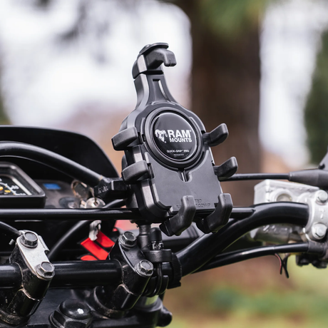 Photo of QUICK-GRIP PRO PHONE HOLDER W/VIBE SAFE BALL by RAM - Premium Accessories for UTVs / Side by Sides