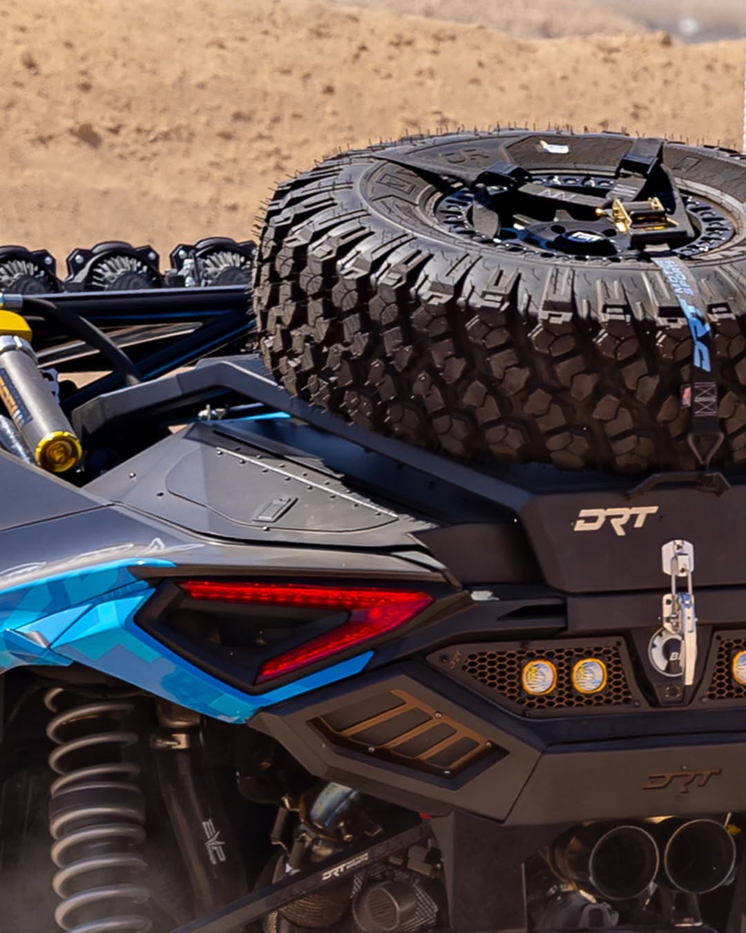 2024+ Can-Am Maverick R Tire Carrier & Adventure Rack by DRT Motorsports | Bolt-On Spare Tire System