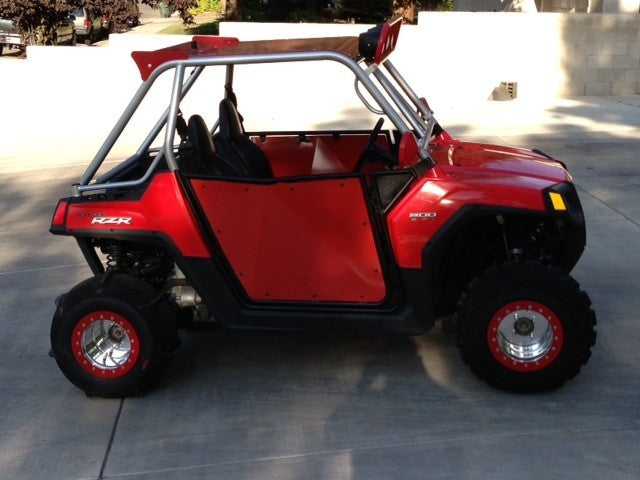 50 Caliber Racing red-panel Polaris RZR doors - view 10