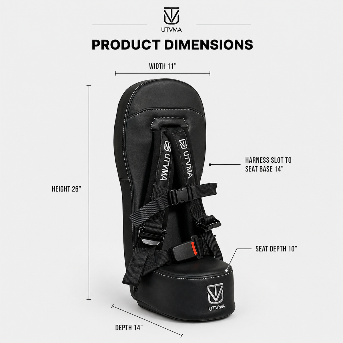 RZR 1000 Bump Seat with Harness - Fits 2014-2023 Models