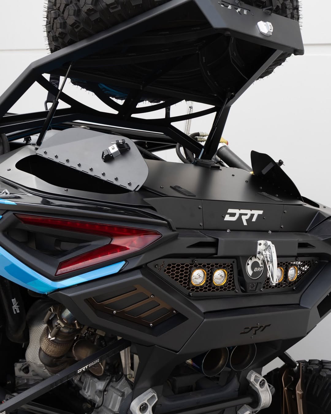 2024+ Can-Am Maverick R Tire Carrier & Adventure Rack by DRT Motorsports | Bolt-On Spare Tire System