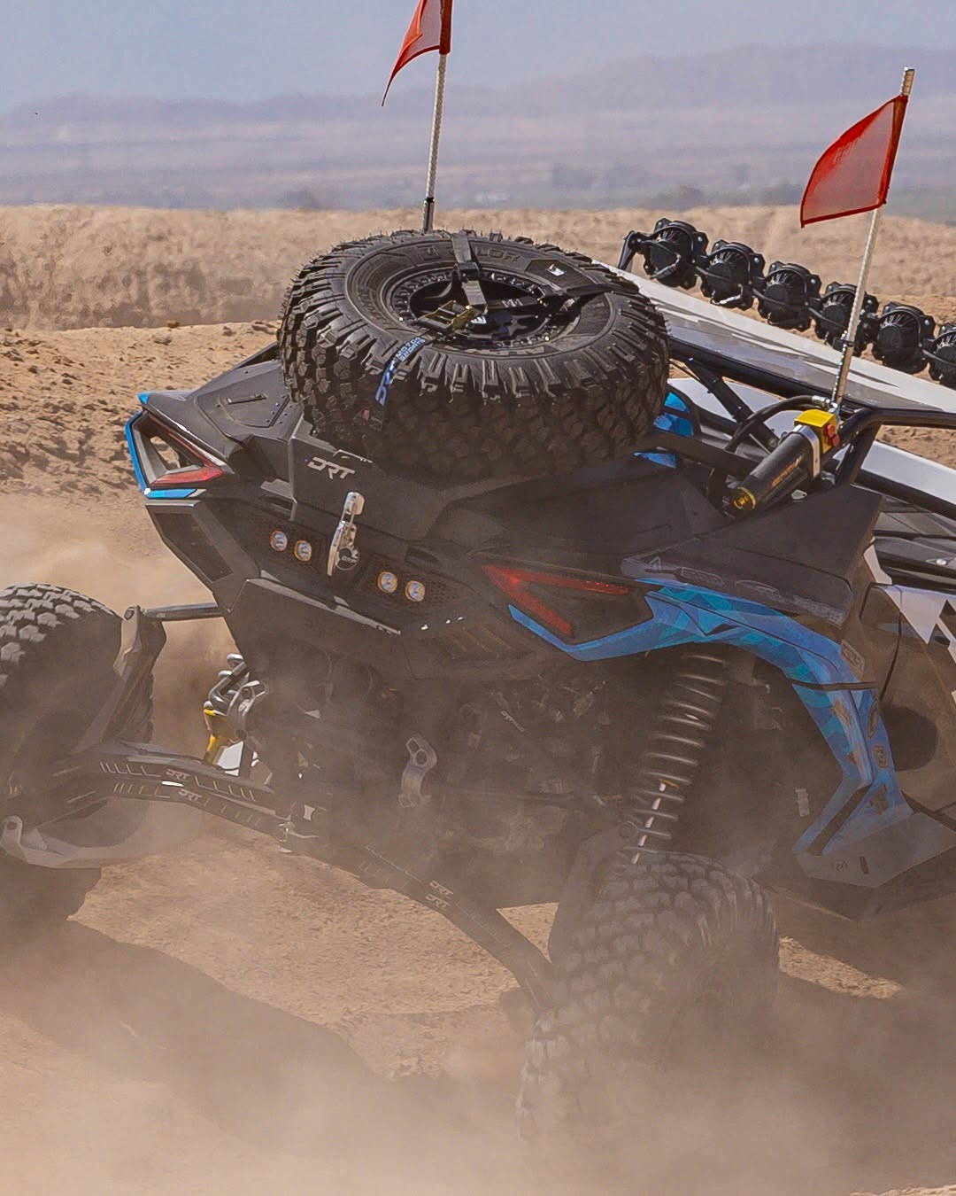 2024+ Can-Am Maverick R Tire Carrier & Adventure Rack by DRT Motorsports | Bolt-On Spare Tire System