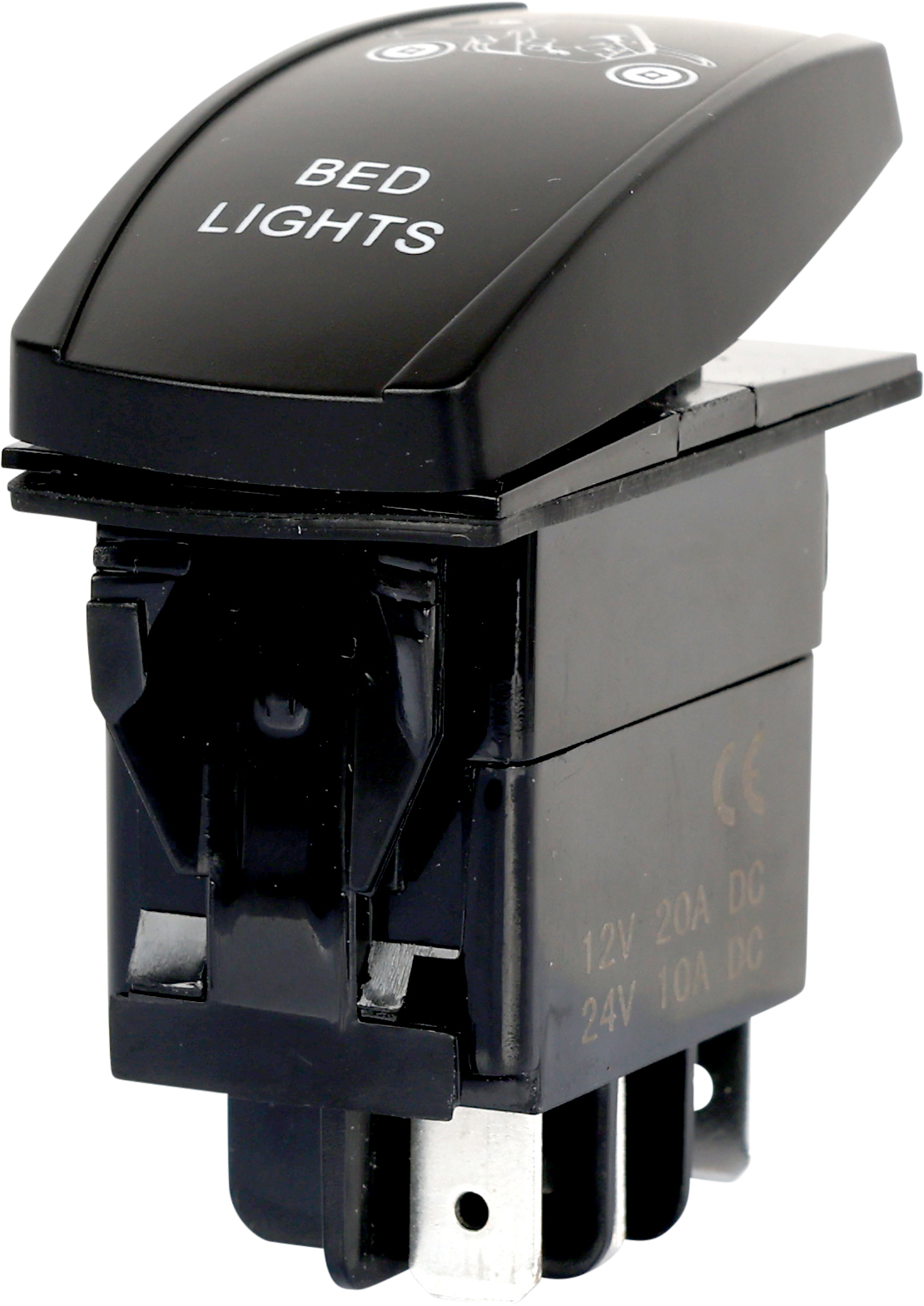 Photo of BED LIGHTING LED SWITCH PRO BACKLIT by OPEN TRAIL - Premium Switches for UTVs / Side by Sides