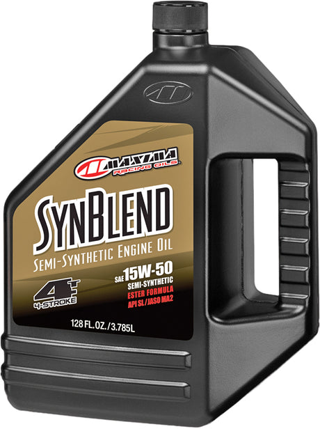 Photo of SYNTHETIC BLEND MOTOR OIL 4T 15W50 1GAL 4/CASE by MAXIMA - Premium Chemicals for UTVs / Side by Sides