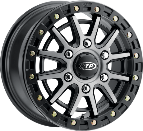 Photo of SD10 GREY / BLK RING 16X7 6/5.5 6+1 by ITP - Premium Wheel Components for UTVs / Side by Sides