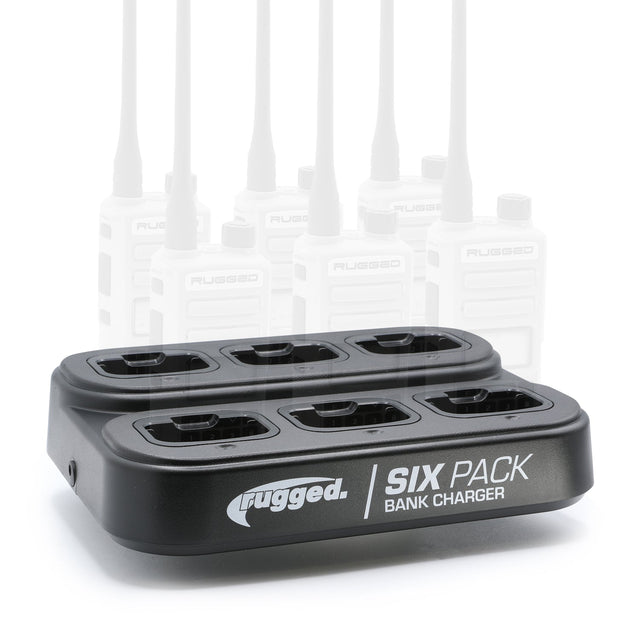 Photo of 6-Pack Bank Charger for Handheld Radios by Rugged Radios - Premium for UTVs / Side by Sides