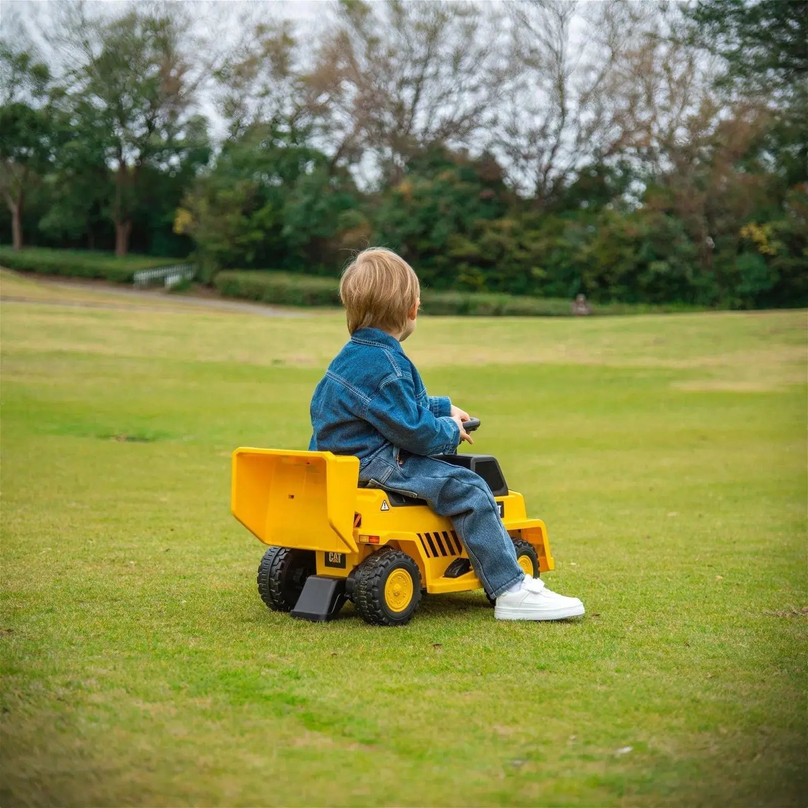 Photo of CAT Dump Truck 6V Ride-On Toy by Freddo Toys - Premium Electric Kids Cars for UTVs / Side by Sides