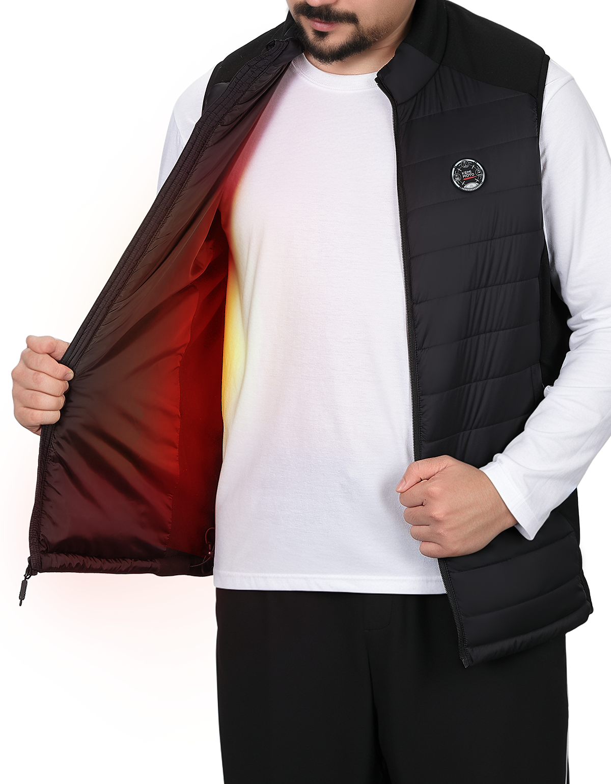 Photo of Heated Vest for Women and Men Thermal Reflective with Battery Pack by Kemimoto - Premium for UTVs / Side by Sides