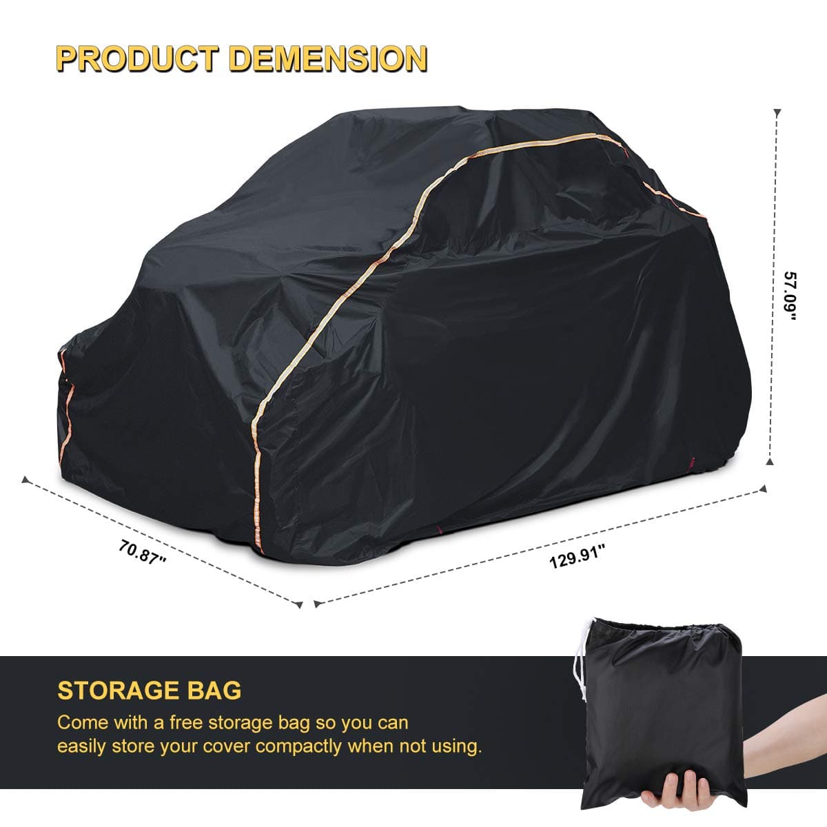 Photo of UTV Cover Heavy Waterproof for Polaris RZR PRO XP/Can-Am Maverick X3 by Kemimoto - Premium for UTVs / Side by Sides