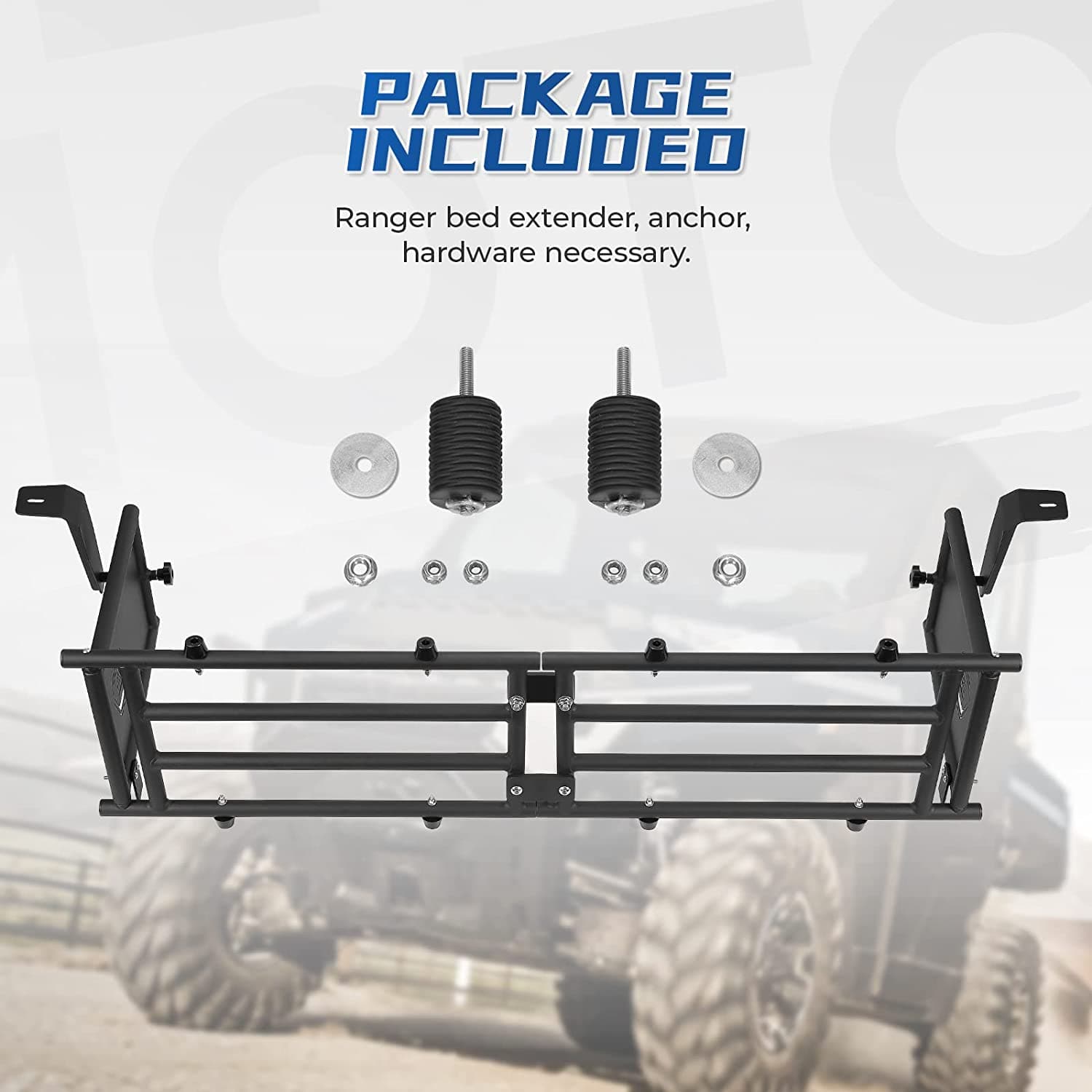Photo of UTV Tailgate Extender for Ranger 1000/XP 1000/Crew 2017-2024 by Kemimoto - Premium for UTVs / Side by Sides