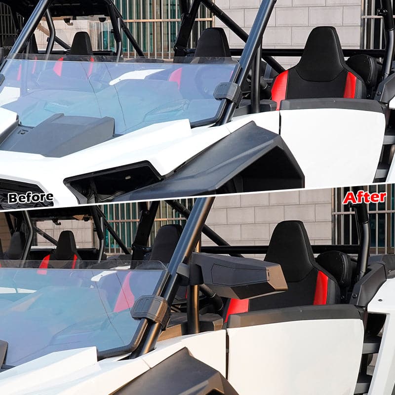 Photo of Side Mirrors & Rear View Mirror for Polaris RZR XP 1000/4 2024-2025 by Kemimoto - Premium for UTVs / Side by Sides