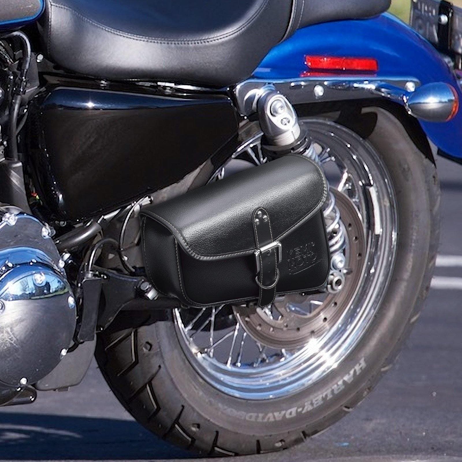 Photo of Swing Arm Saddle Bag for Sportster Rebel 300 500 by Kemimoto - Premium for UTVs / Side by Sides