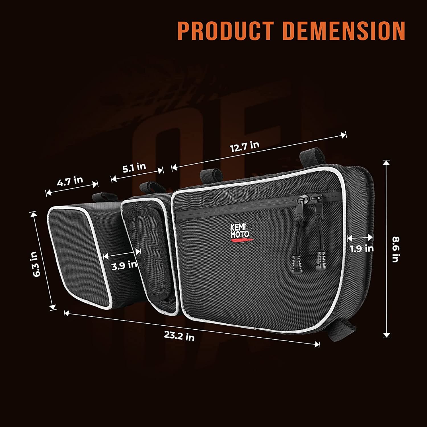 Photo of Fender flares & Side mirrors & Door bags for Can-am Maverick X3 / X3 MAX by Kemimoto - Premium for UTVs / Side by Sides