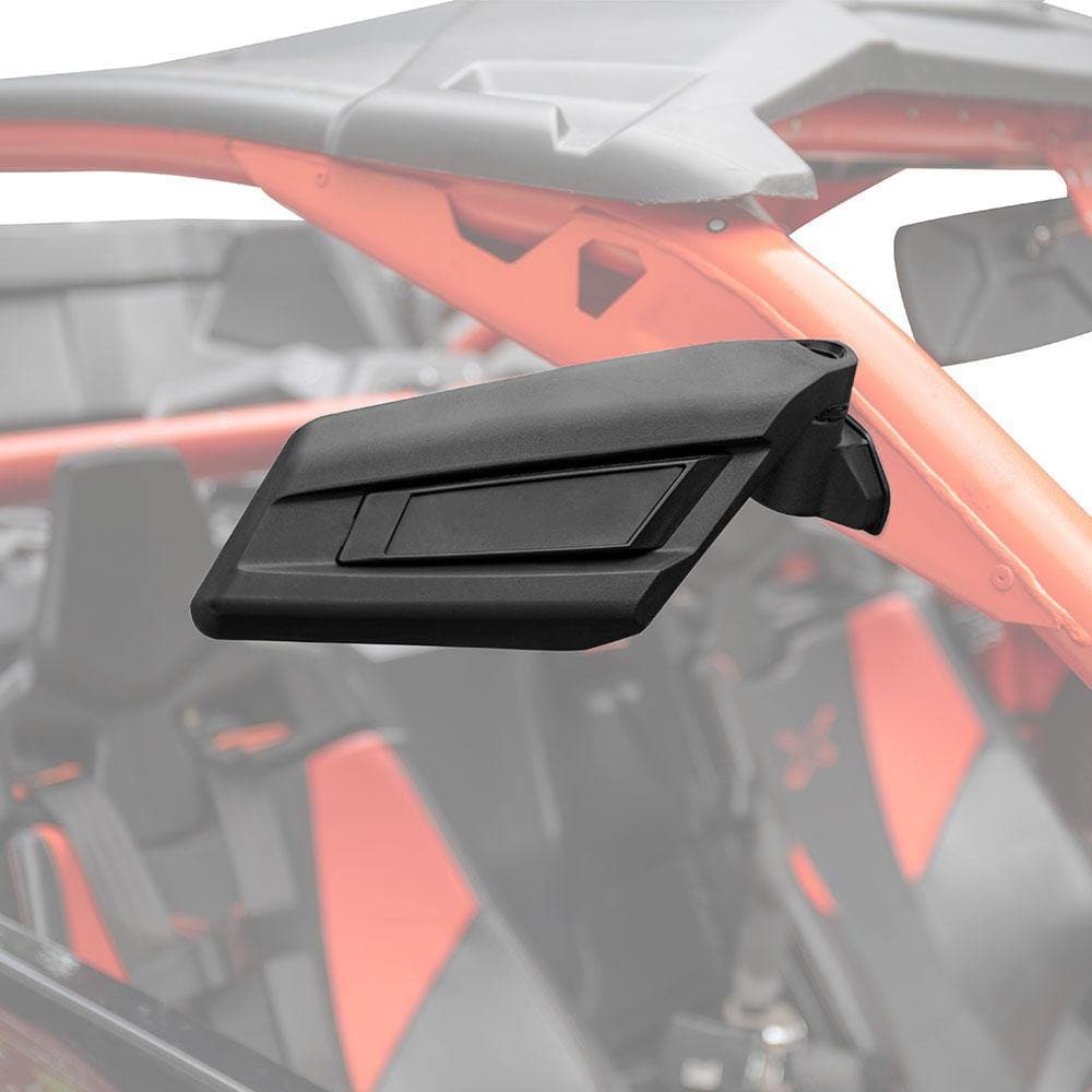 Photo of Rear View Side Mirrors & Front Lower Door Panel Inserts Fit Can Am Maverick X3 by Kemimoto - Premium for UTVs / Side by Sides