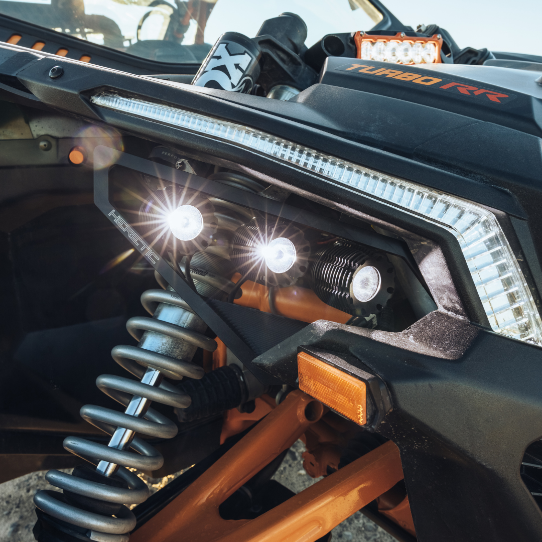 Photo of Can-Am Maverick X3 LED Headlights by Heretic Studio Dealer Portal - Premium UTV Headlights for UTVs / Side by Sides