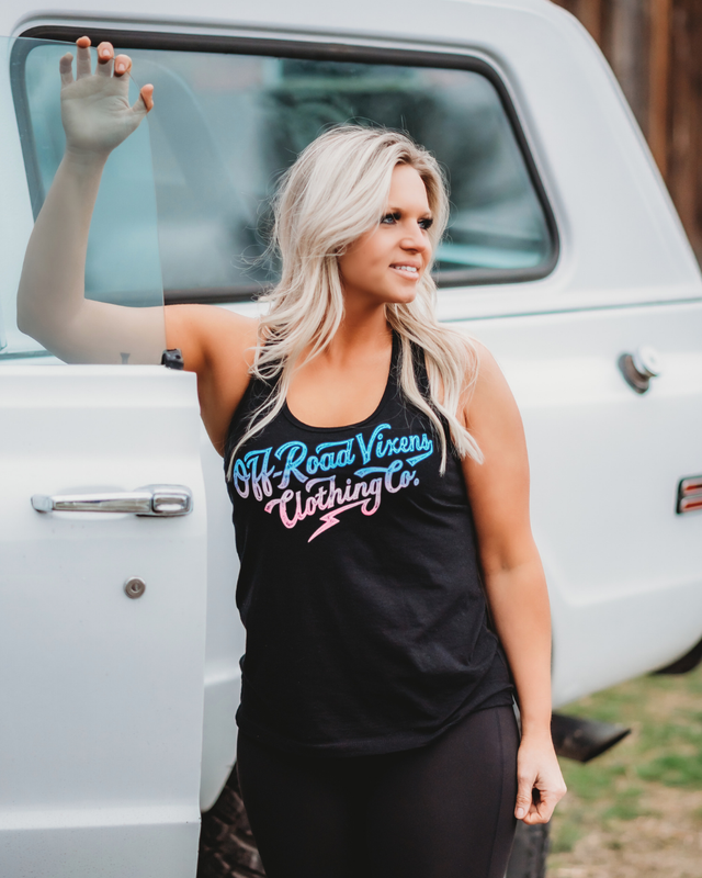 Photo of Rewind 2.0 Tank by OFF-ROAD VIXENS CLOTHING CO. - Premium Ladies Tanks for UTVs / Side by Sides