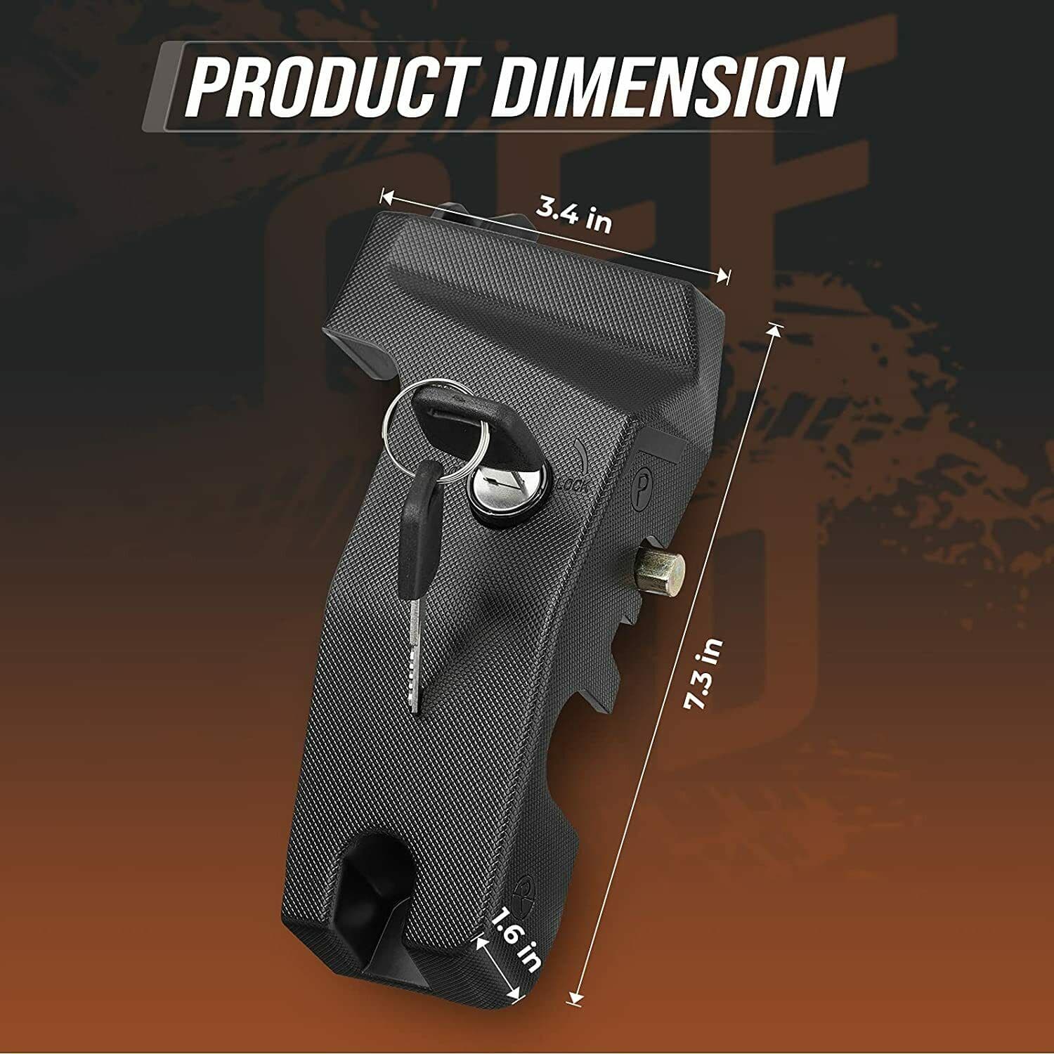 Photo of Locking Parking Brake Lever for Can-Am Ryker by Kemimoto - Premium for UTVs / Side by Sides