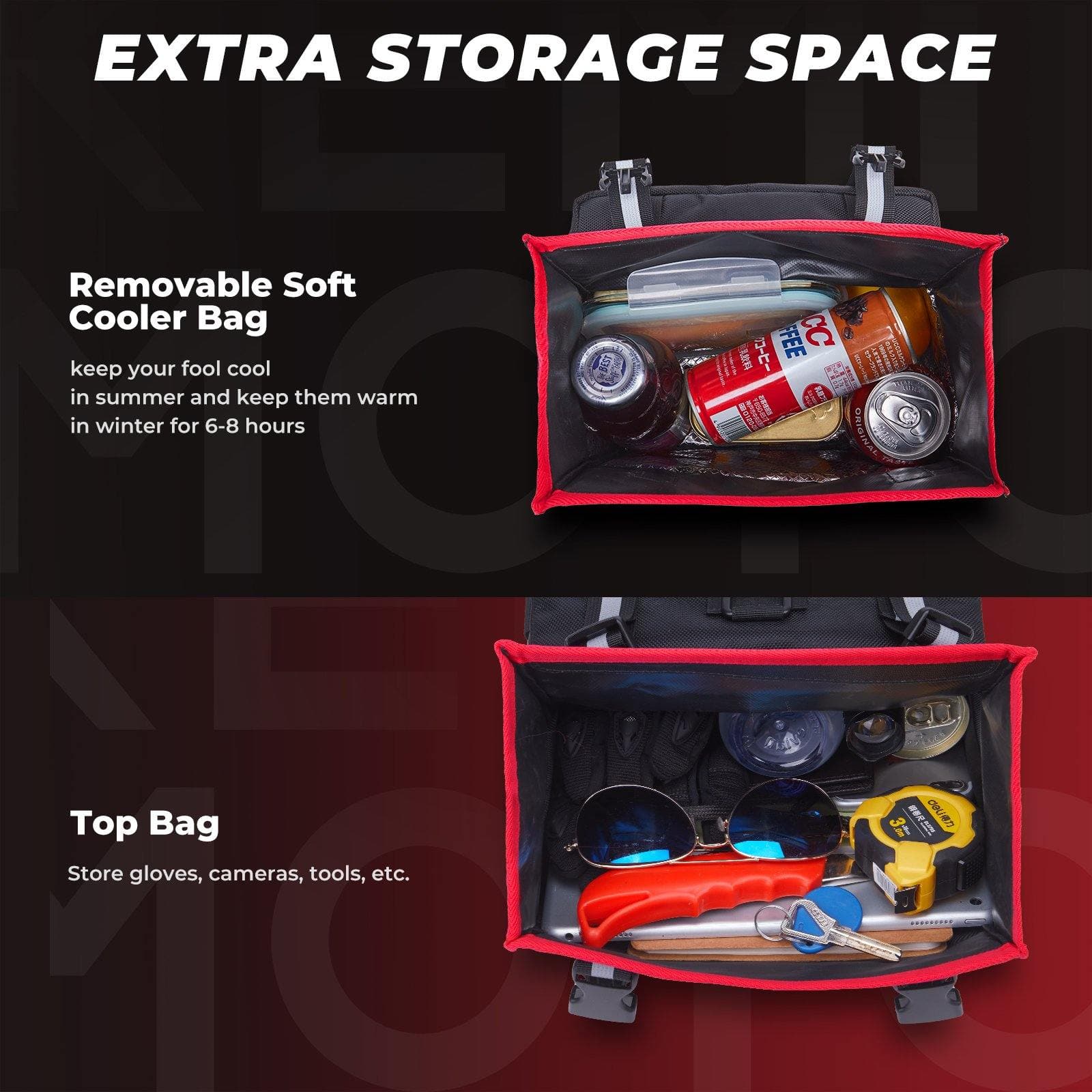 Photo of ATV Fabric Fender Bag for Sportsman Scrambler FourTrax Grizzly by Kemimoto - Premium for UTVs / Side by Sides