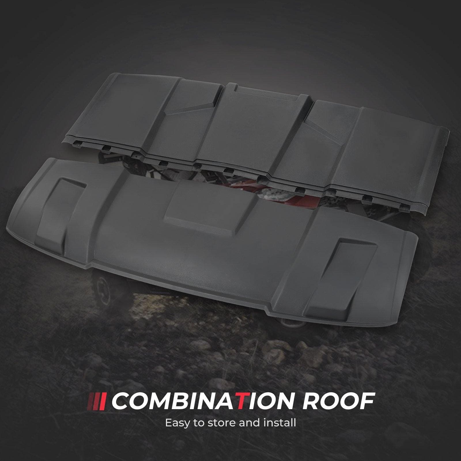 Photo of Plastic Hard Roof 3-Seat for Polaris Ranger XP 1000/ 1000/ XP 900 by Kemimoto - Premium for UTVs / Side by Sides