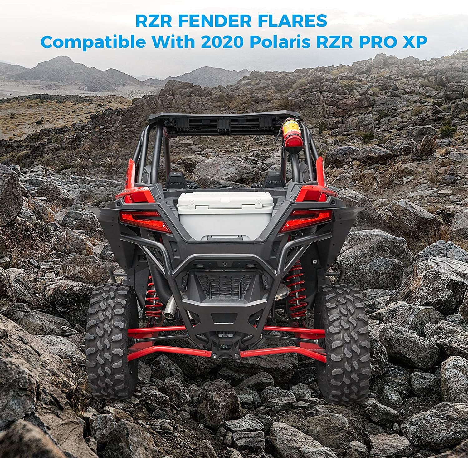 Photo of Fender Flares Kit for Polaris RZR PRO XP 2020-2024 by Kemimoto - Premium for UTVs / Side by Sides