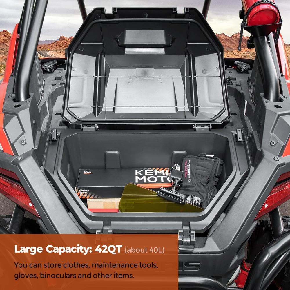 Photo of UTV 42QT Rear Cargo Storage Box for Polaris RZR PRO XP /XP 4 by Kemimoto - Premium for UTVs / Side by Sides