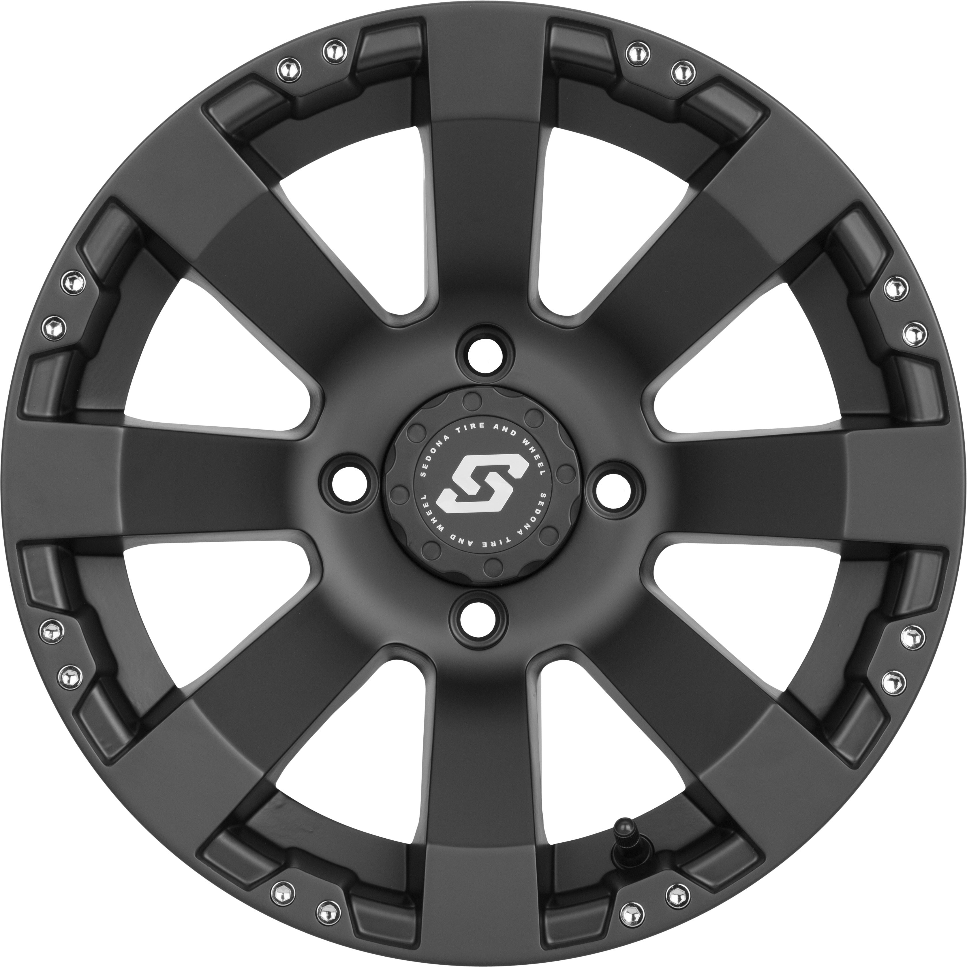 Photo of SPYDER WHEEL 12X7 4/110 2+5 (-47MM) BLACK by SEDONA - Premium Wheels for UTVs / Side by Sides