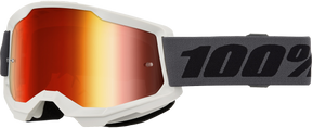 100% Strata 2 Goggles - Grey Red Mirror Lens
