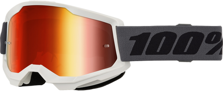 100% Strata 2 Goggles - Grey Red Mirror Lens