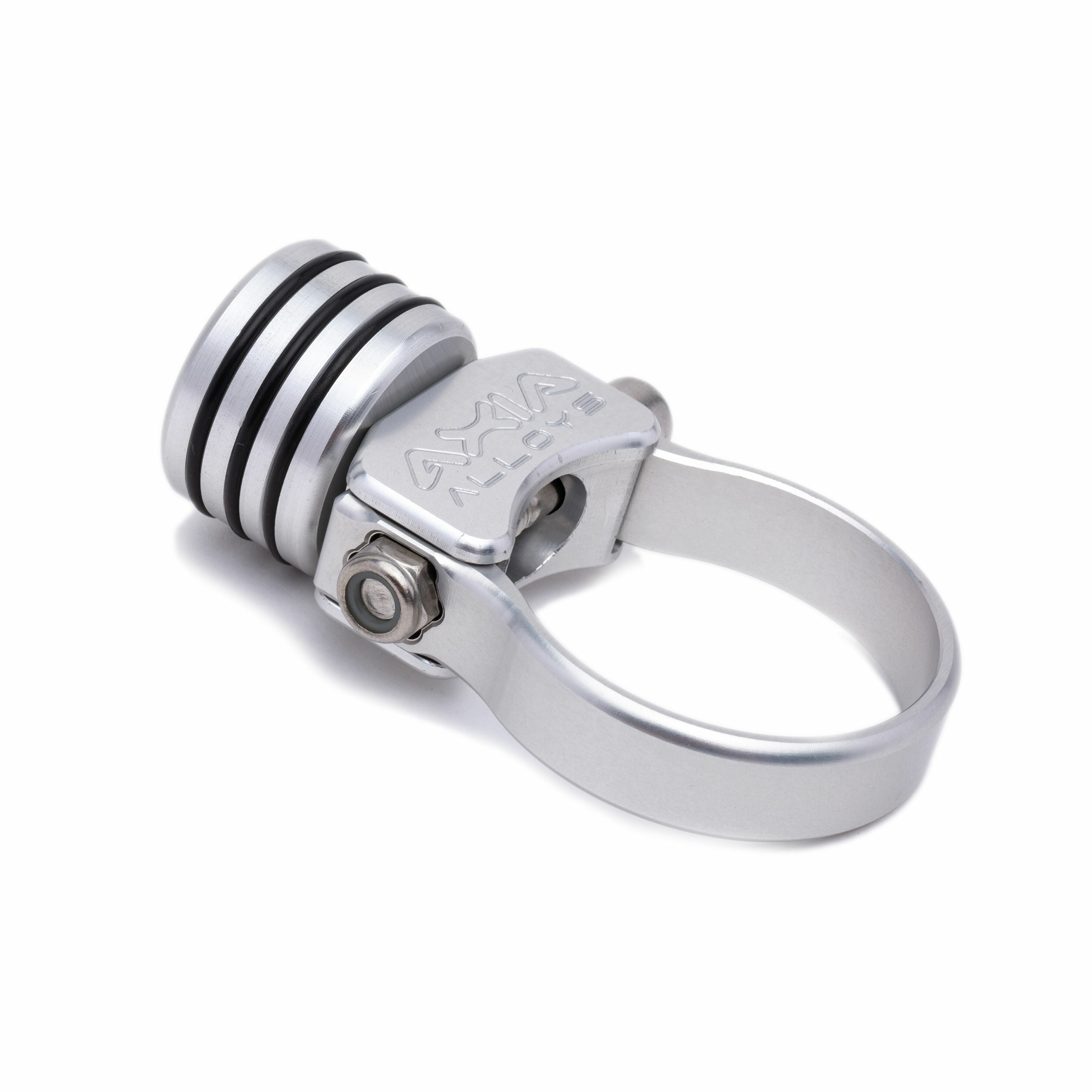 Photo of HELMET AIR HOSE PLUG/MOUNT- SILVER by AXIA - Premium Mounts/Brackets for UTVs / Side by Sides