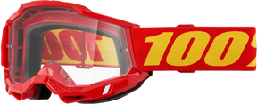 100% Accuri 2 Junior Goggles - Red Clear Lens