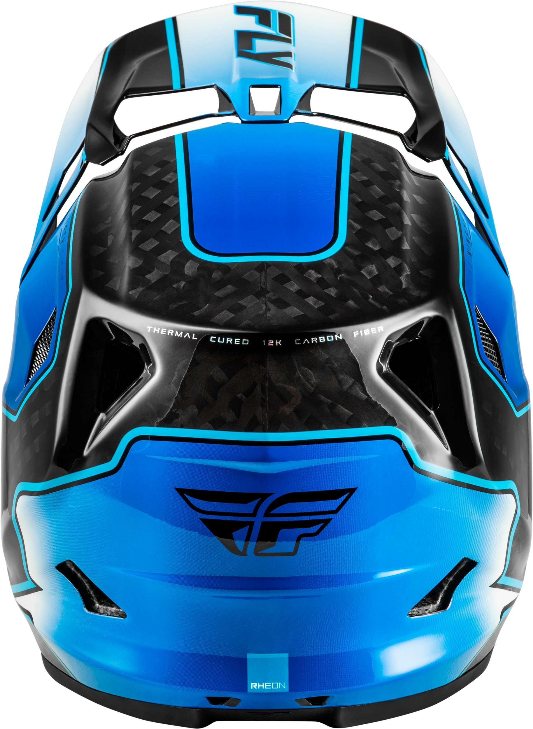 Photo of WERX-R FLOW CARBON HELMET BLACK CARBON/BLUE/WHITE MD by FLY RACING - Premium Helmets for UTVs / Side by Sides