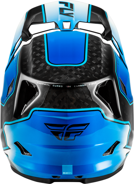 Photo of WERX-R FLOW CARBON HELMET BLACK CARBON/BLUE/WHITE SM by FLY RACING - Premium Helmets for UTVs / Side by Sides