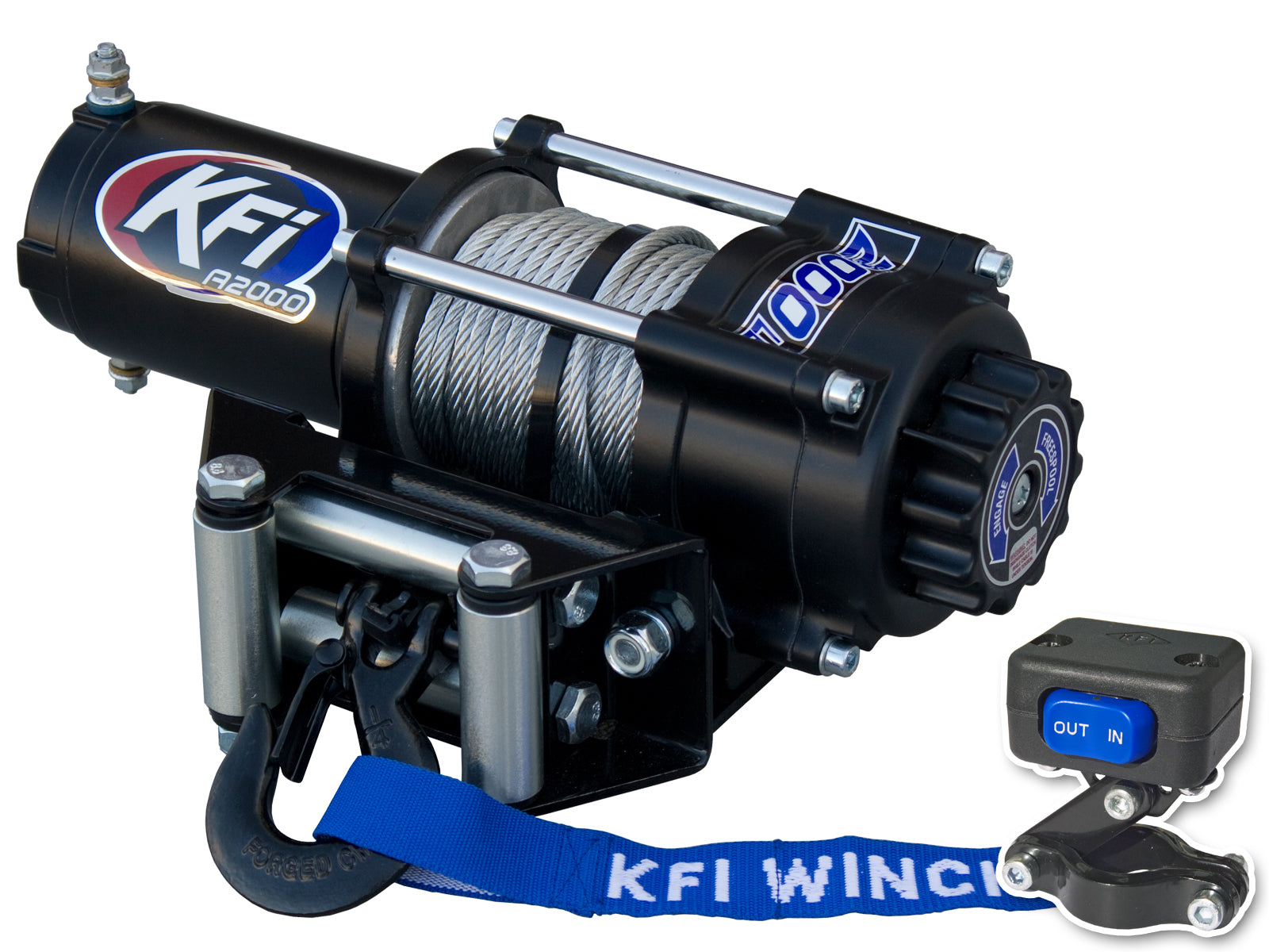 Photo of 2000LB WINCH KIT by KFI - Premium Winch for UTVs / Side by Sides