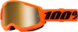 100% Strata 2 Goggles - Neon Orange Mirror Gold Lens