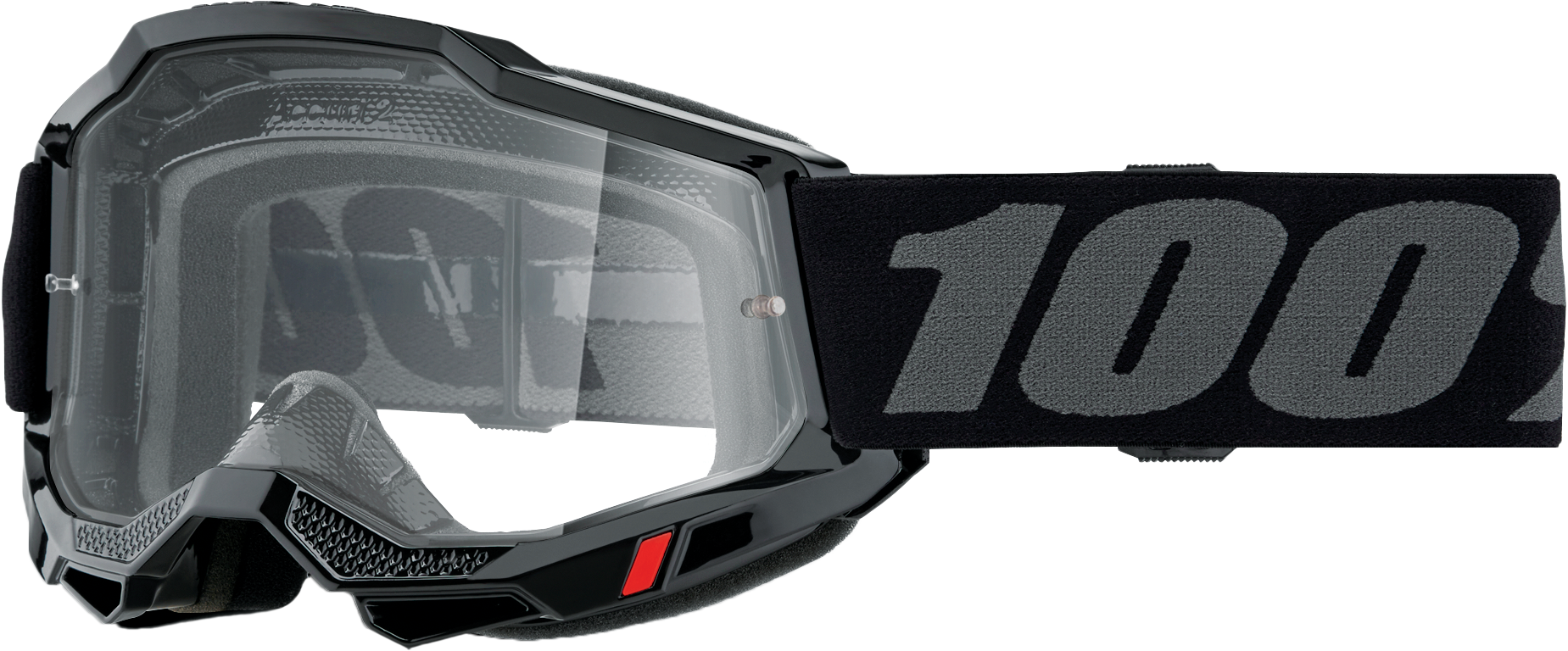 Photo of ACCURI 2 GOGGLE BLACK CLEAR LENS by 100-PERCENT - Premium Eyewear for UTVs / Side by Sides