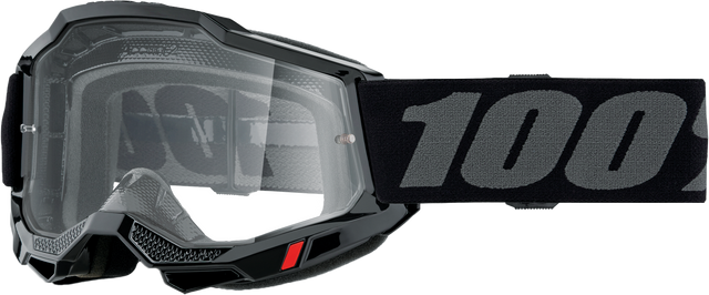 Photo of ACCURI 2 GOGGLE BLACK CLEAR LENS by 100-PERCENT - Premium Eyewear for UTVs / Side by Sides