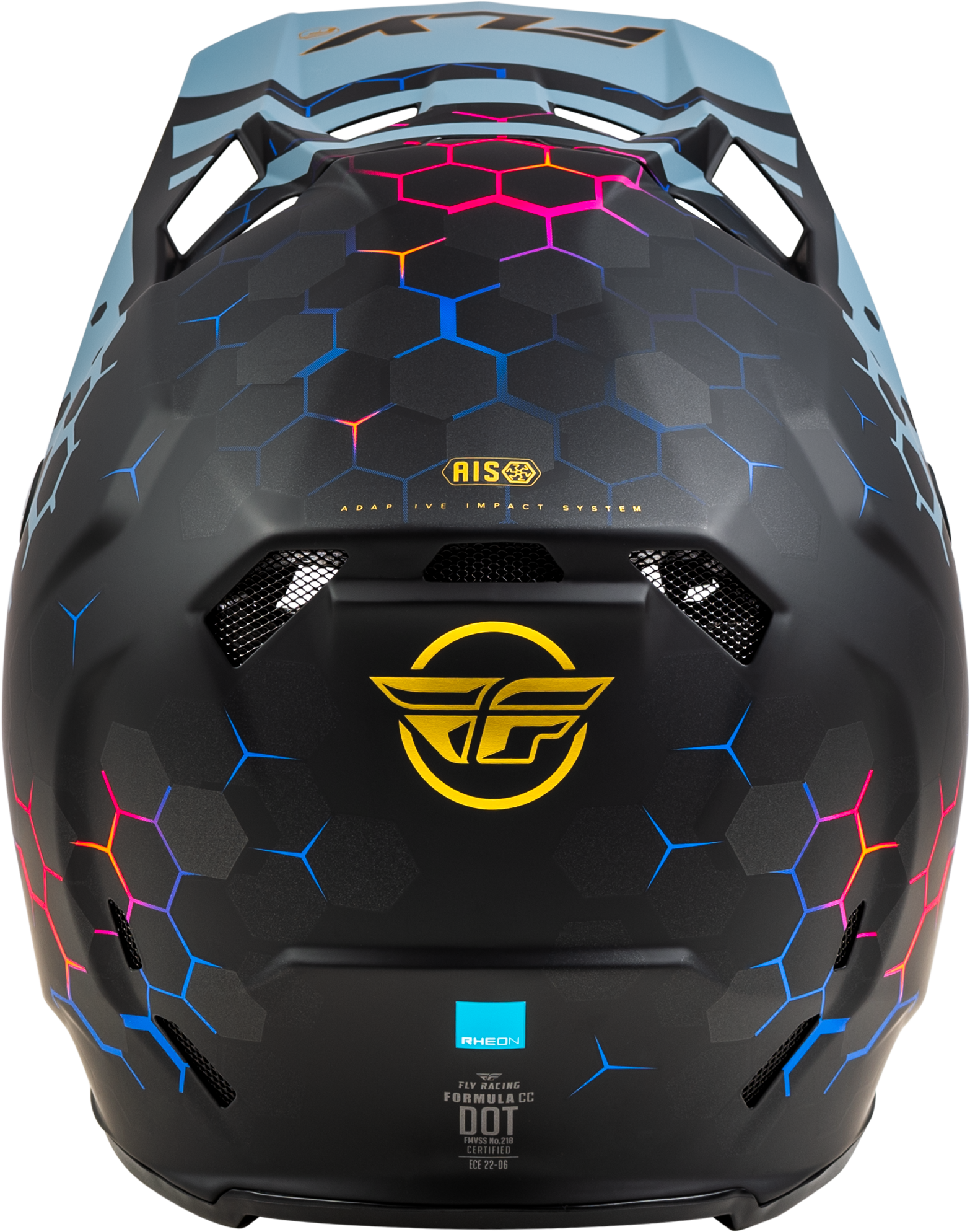 Photo of FORMULA CC TEKTONIC HELMET MATTE BLACK/SLATE/BLUE LG by FLY RACING - Premium Helmets for UTVs / Side by Sides