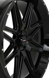 Photo of ST7 WHEEL 24X9 5+4 (0MM) 5/4.5 GLOSS BLACK by SYSTEM 3 - Premium Wheels for UTVs / Side by Sides
