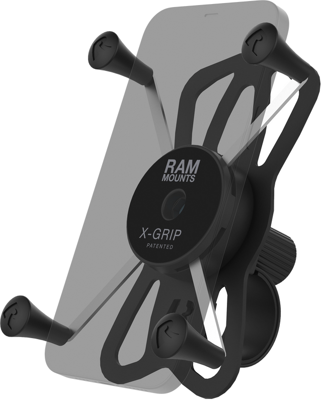 Photo of X-GRIP LARGE PHONE MOUNT W/TOUGH-STRAP HANDLEBAR BASE by RAM - Premium Mounts/Brackets for UTVs / Side by Sides