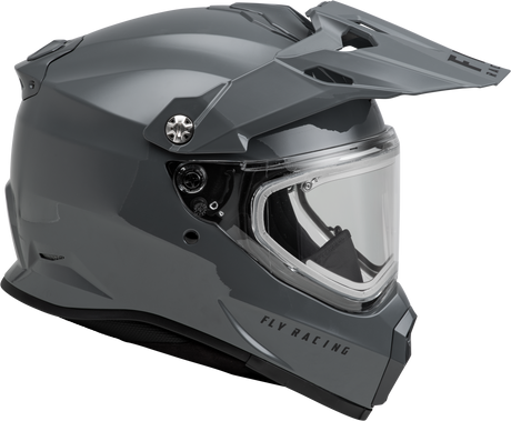 Photo of TREKKER CW SOLID HELMET ELEC SHLD GREY SM by FLY RACING - Premium Helmets for UTVs / Side by Sides