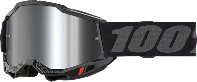 Photo of ACCURI 2 GOGGLE BLACK MIRROR SILVER LENS by 100-PERCENT - Premium Eyewear for UTVs / Side by Sides