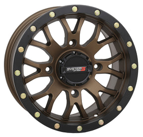 Photo of SYSTEM 3 ST3 WHEEL 18X7 4+3 (+10MM) 4/156 MATTE BRONZE/BLACK by SYSTEM 3 - Premium Wheels for UTVs / Side by Sides